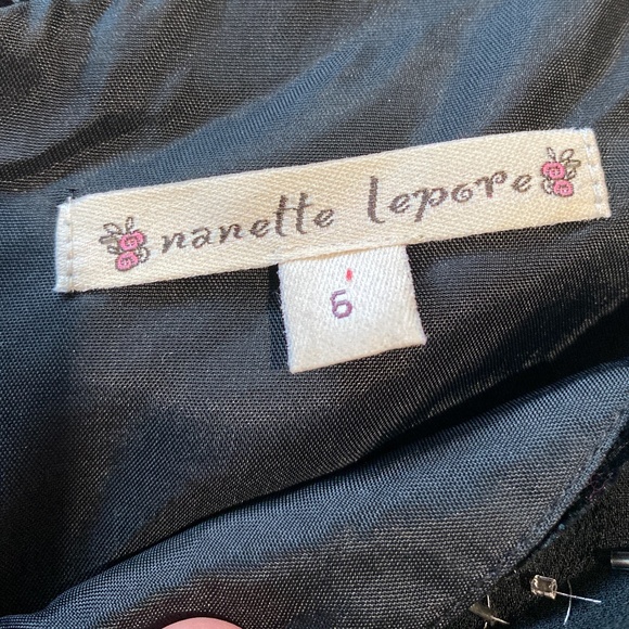 Nanette Lepore Black Sequin Silk Blend Blouse 6 EU - Picture 9 of 9